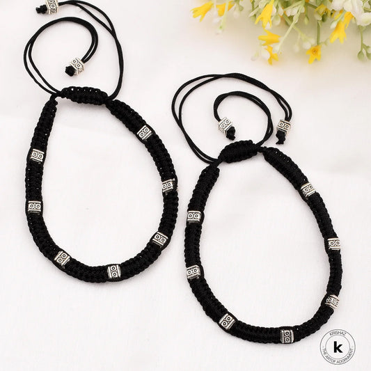 Swati Square Thread Anklets - wxo