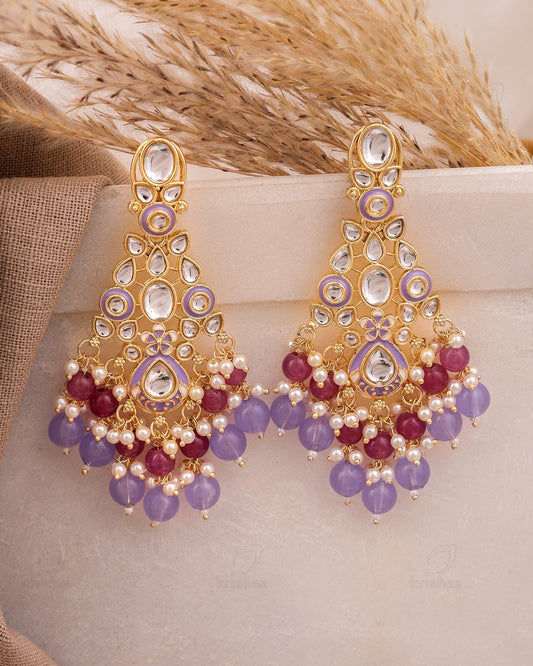 Garima Kundan Dangler Earrings