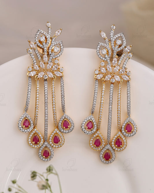 Hodge Cz Dangler Earrings