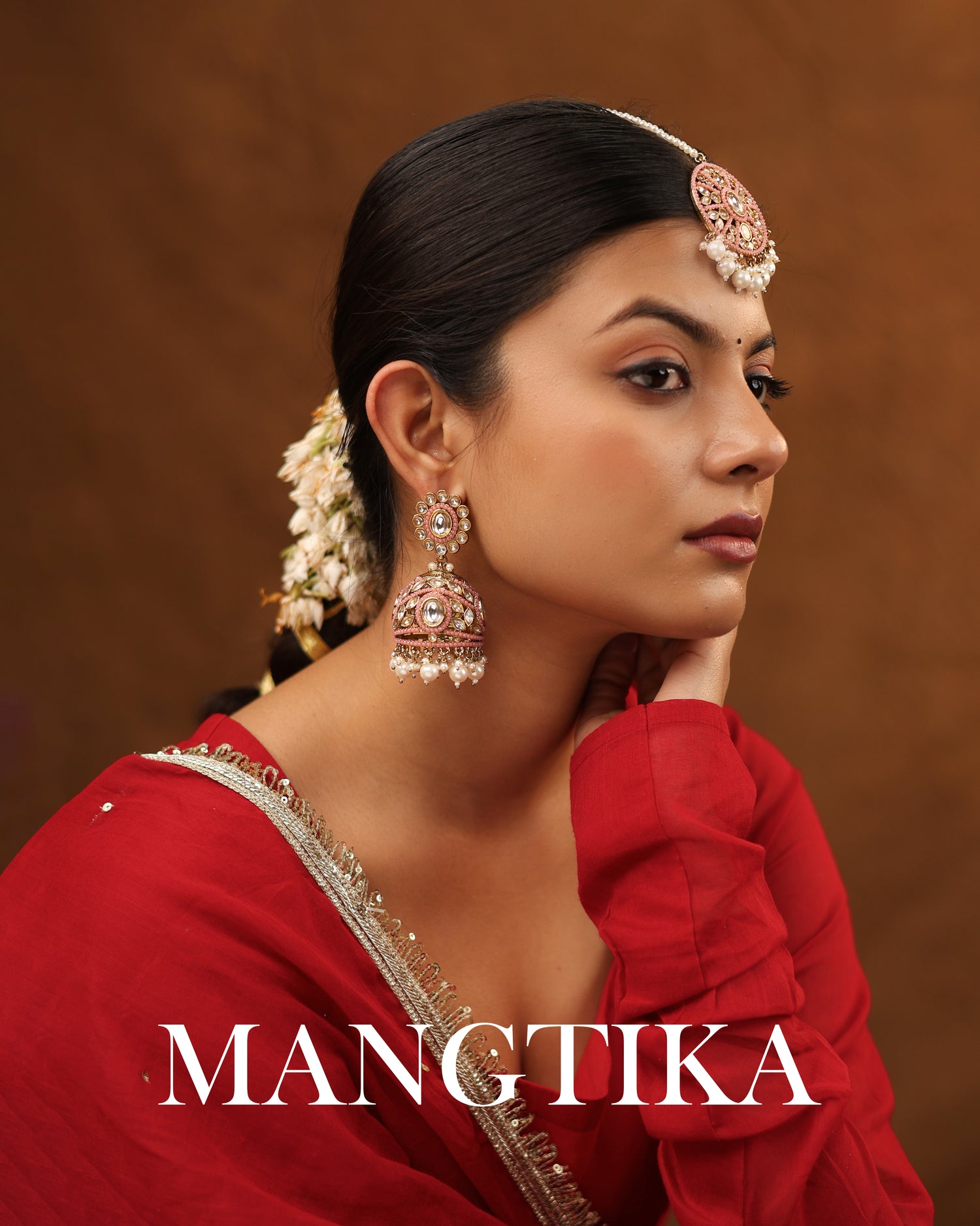 Earrings with Mangtika