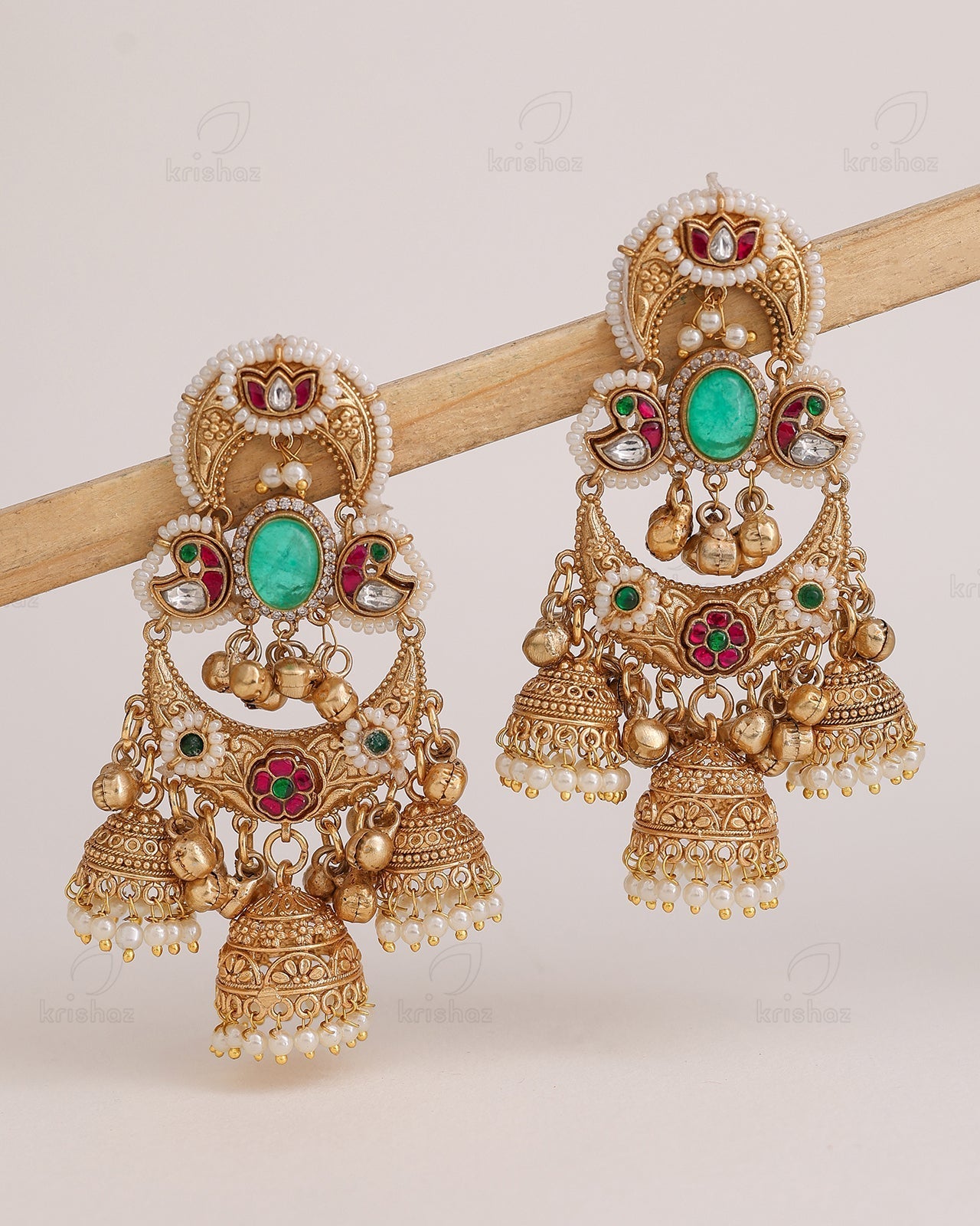 Noorani Premium Gold Jhumki