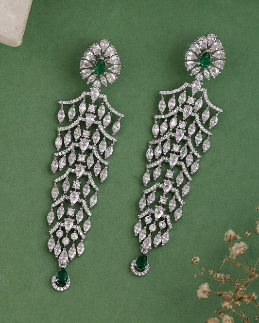 Buster Cz Dangler Earrings