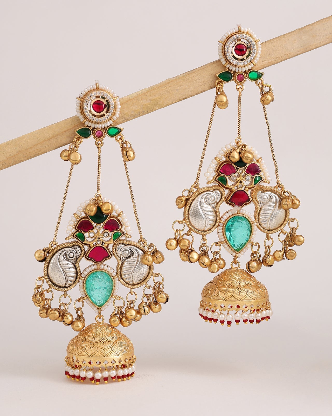 Nidhivan Premium Gold Jhumki