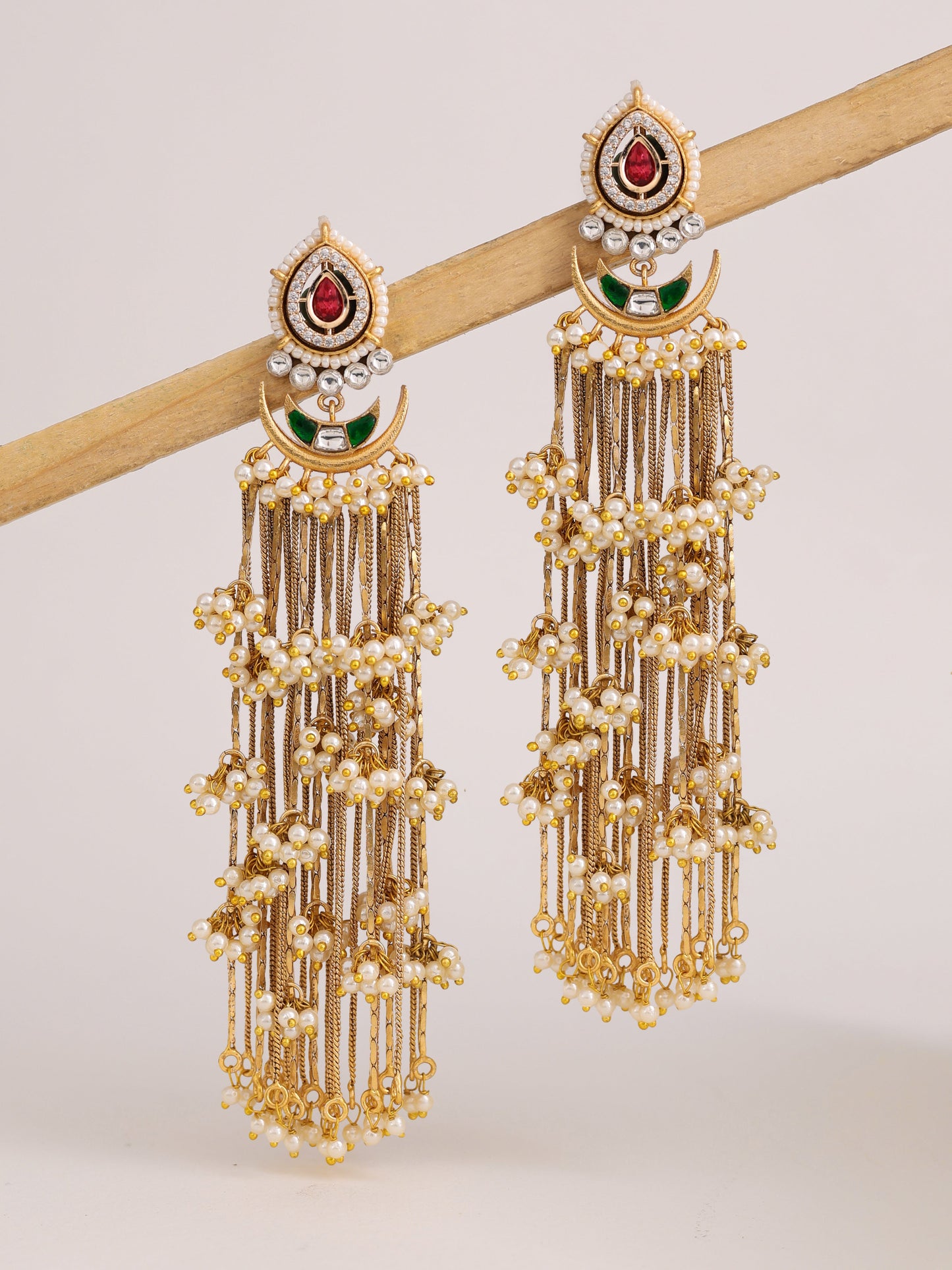 Karishma Kashmiri Gold Dangler