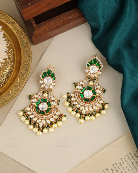 Kunti 22k Gold Plated Dangler