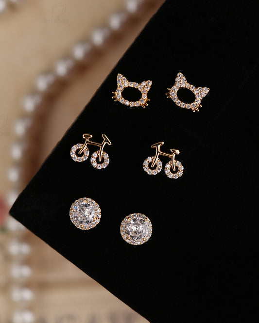 Britt Fashionable Earrings Combo