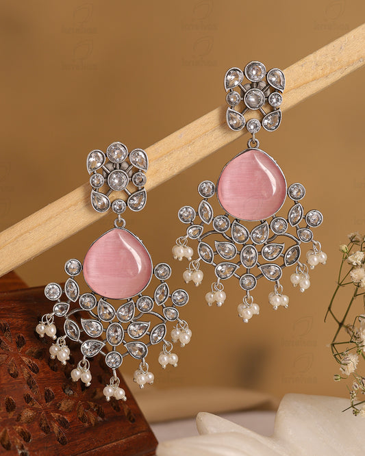 Raveena CZ Floral Dangler - wxo