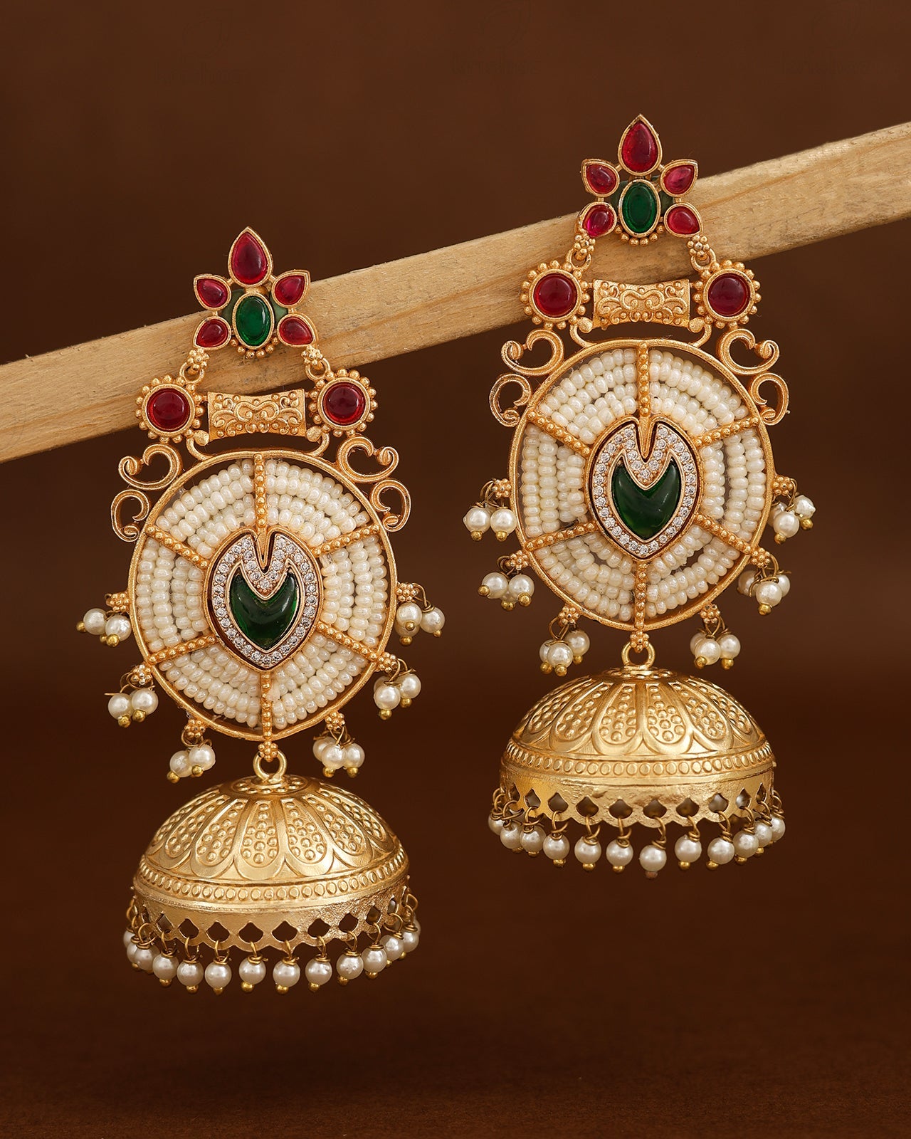 Ananta Gold Jhumki Earrings