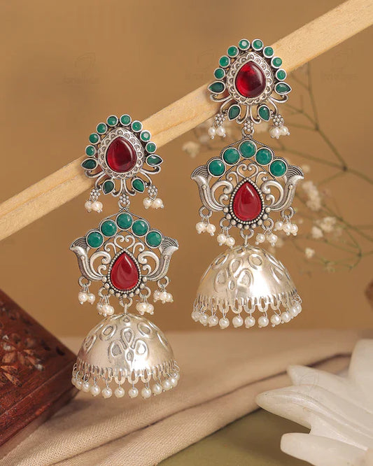 Pragya Long Jhumki Earrings