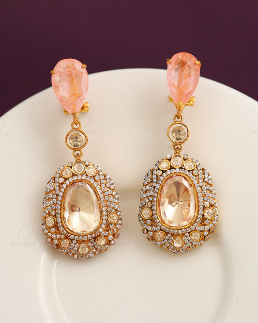 Indu 22k Gold Plated Danglers