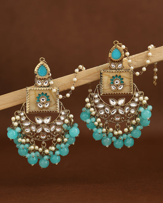 Anuradha Kundan Dangler With Earchain-M