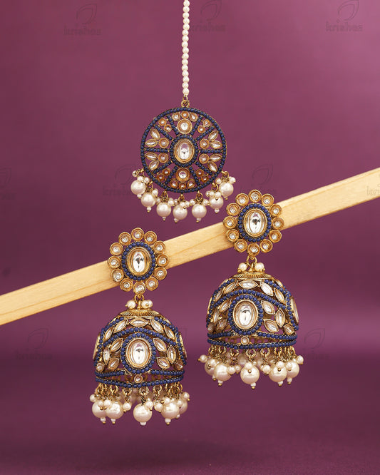 Ruksana Pakistani Kundan Jhumki With Mangtika