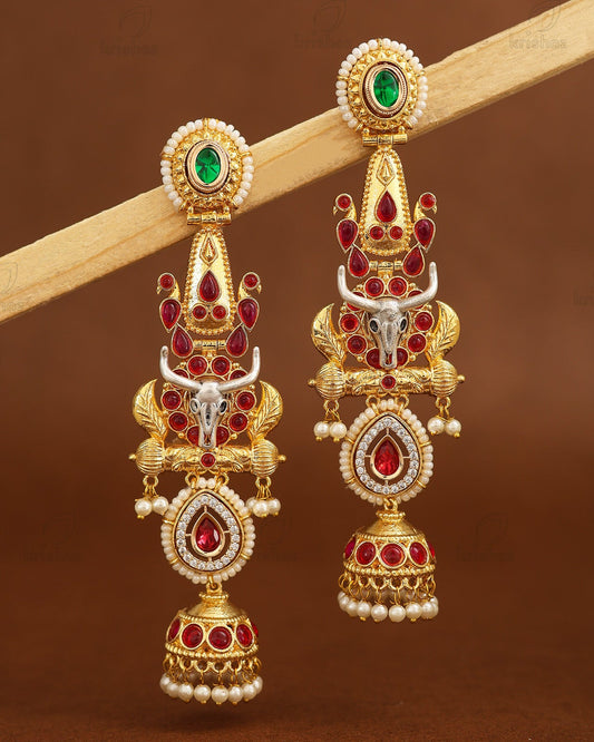Nandita Gold Jhumki Earrings