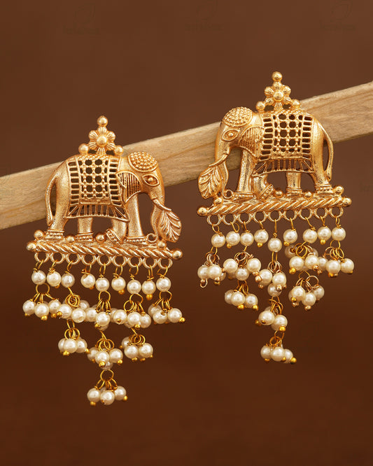 Gajraj Premium Gold Danglers