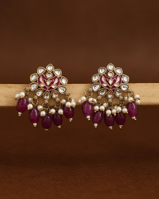 Palak Kundan Studs-M