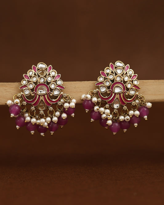 Ridhah Kundan Studs-M