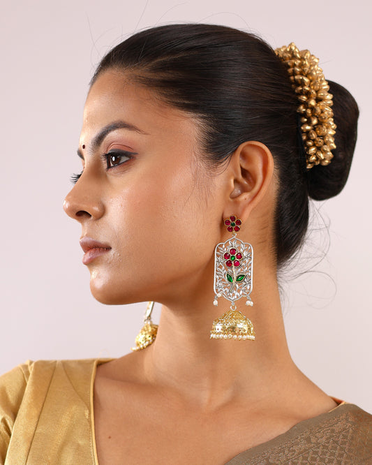 Jharokha Jhumki Earrings