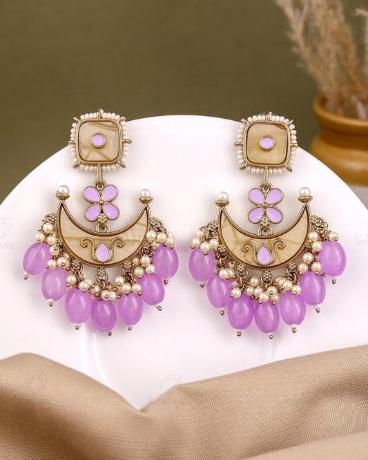 Purnima Kundan Dangler Earrings