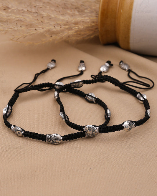Matsya Fish Thread Anklets