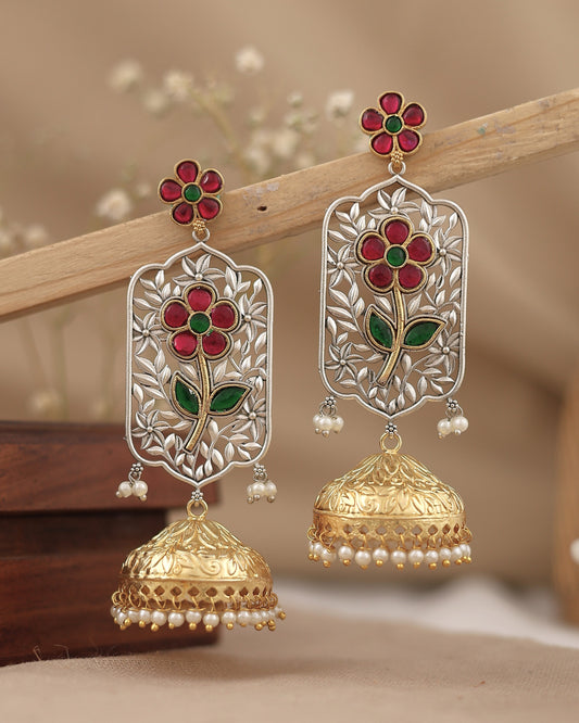 Jharokha Jhumki Earrings