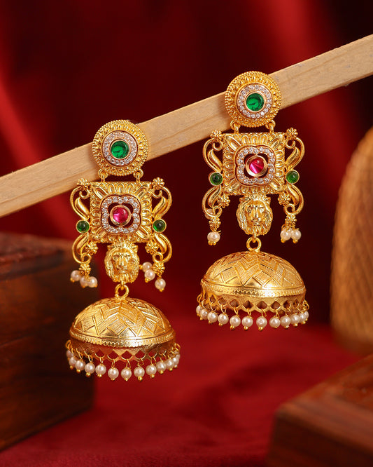 Alankrita Premium Gold Jhumki