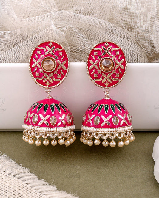 Rukmani Kundan Jhumki-M