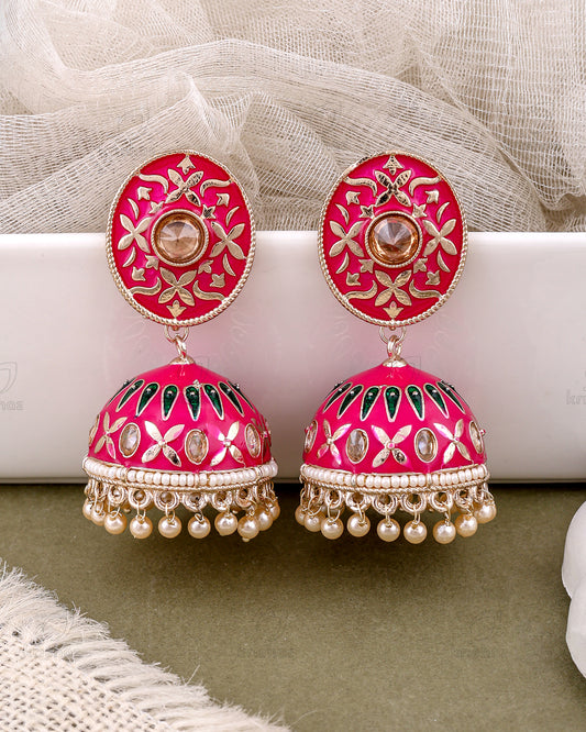 Rukmani Kundan Jhumki-M