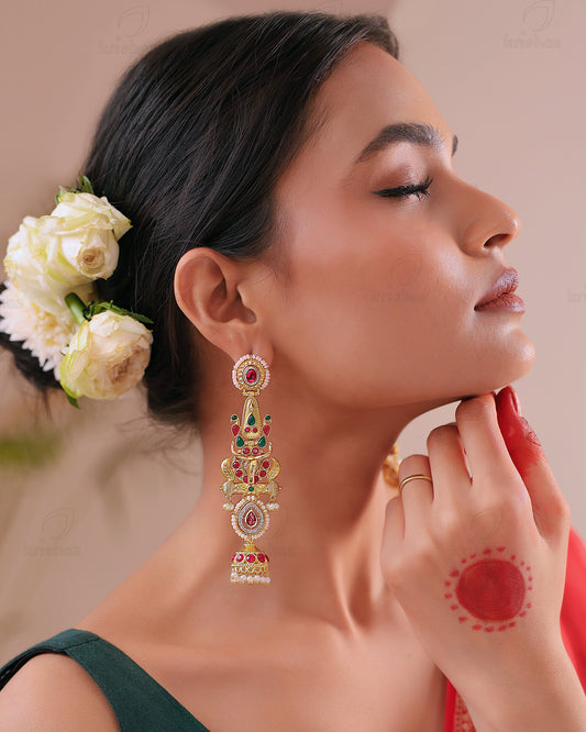Nandita Gold Jhumki Earrings