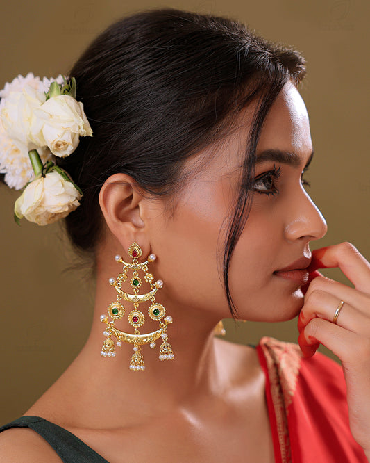 Kshitija Premium Gold Danglers