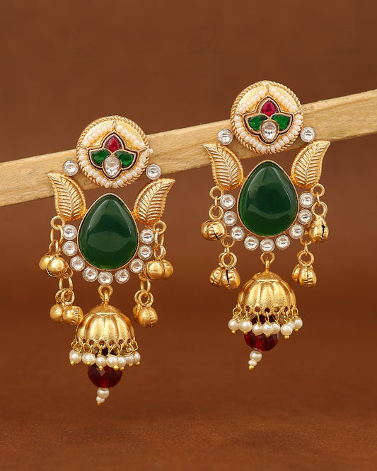 sreejitha Premium Gold Jhumki