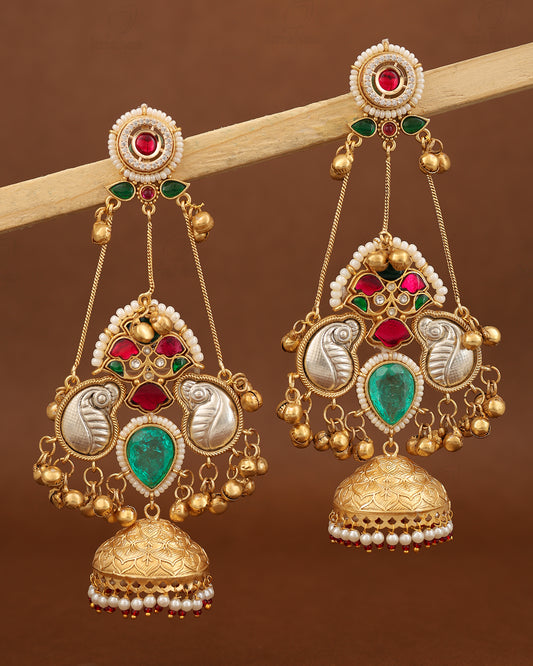 Nidhivan Premium Gold Jhumki
