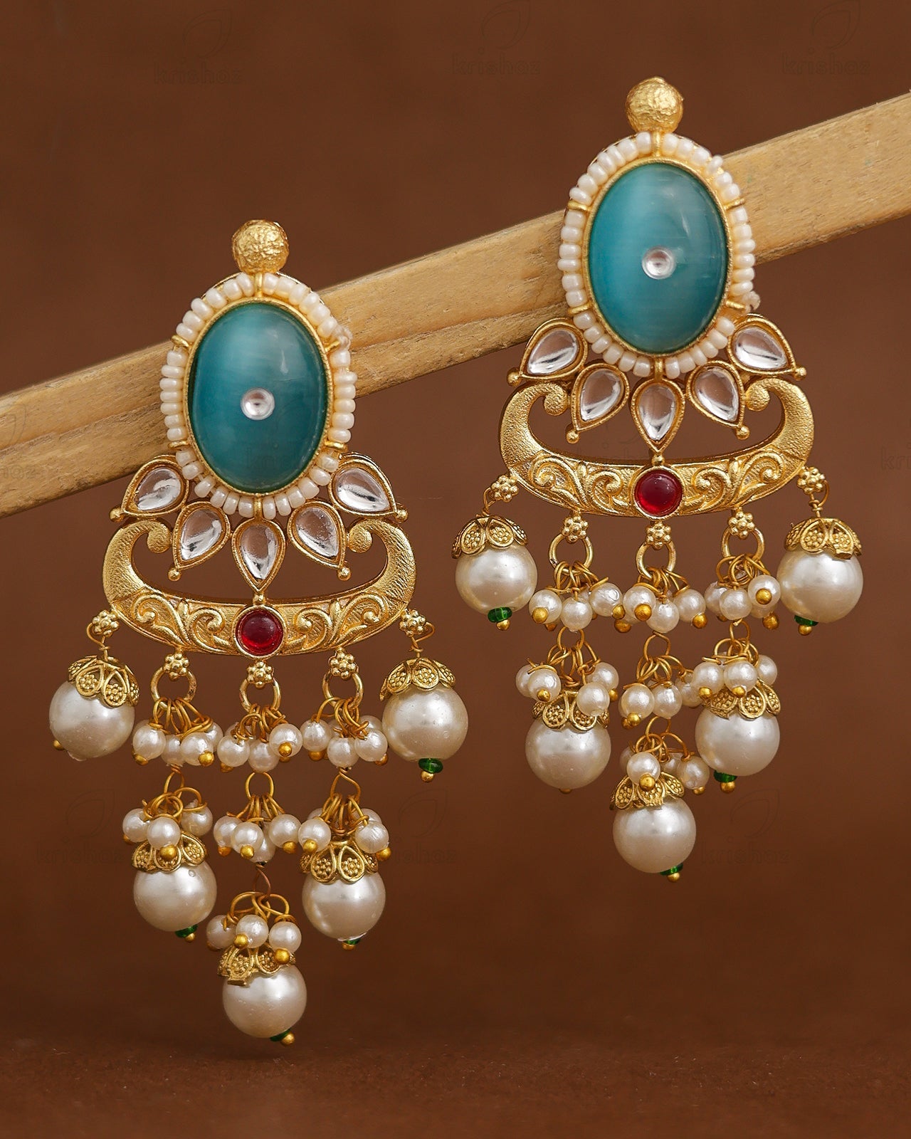 Ramika Premium Gold Danglers