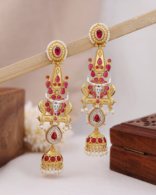 Nandita Gold Jhumki Earrings