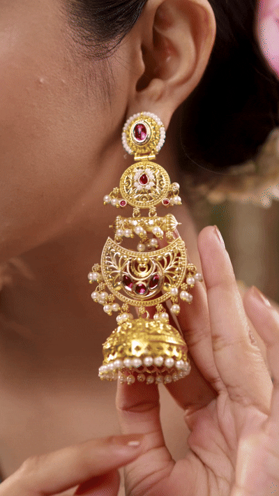 Falguni Premium Gold Jhumki