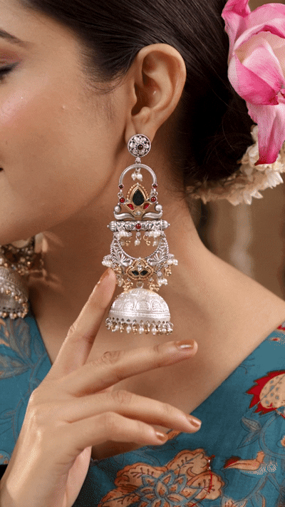Shravanthi Long Jhumka Earrings