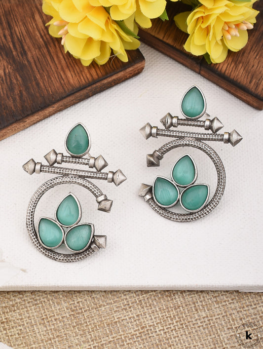 Aadhya Circular Stud Earrings - wxo