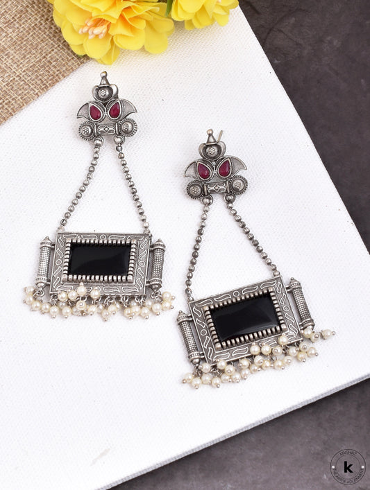 Vayam Long Dangler Earrings - wxo