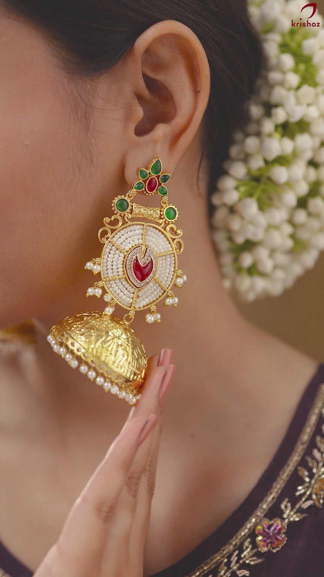 Ananta Big Jhumka Earrings