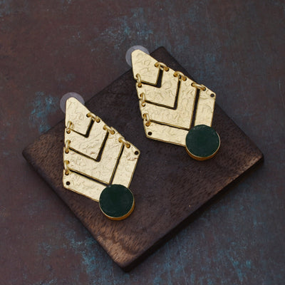 Vivaan Matte Gold Dangler