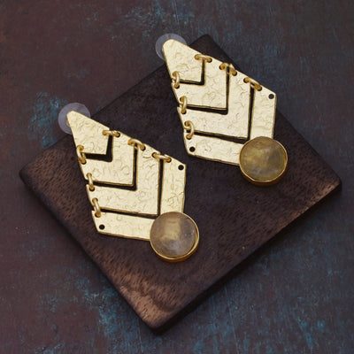 Vivaan Matte Gold Dangler