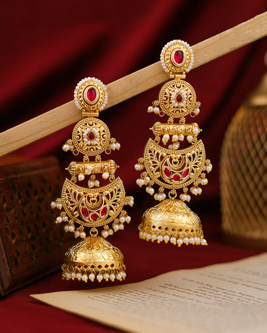 Falguni Premium Gold Jhumki