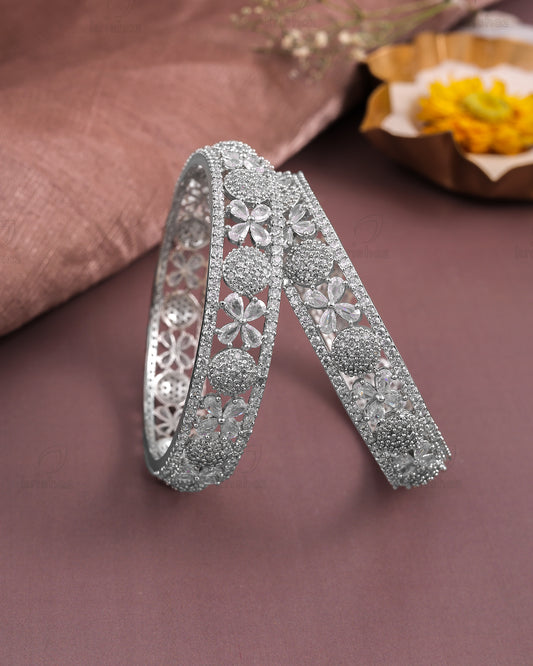 Zinnia Pair Of Cz Bangles