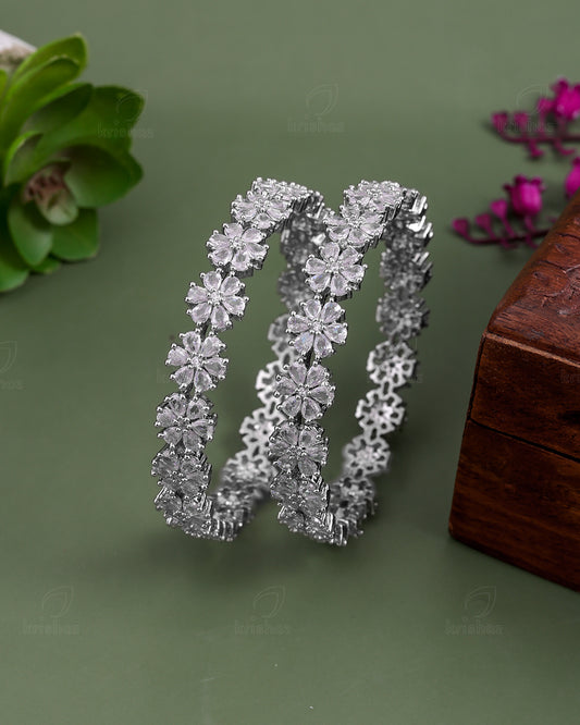 Vanessa Pair Of Cz Bangles