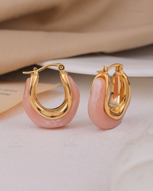 Sylvie Fashionable Hoop Earrings