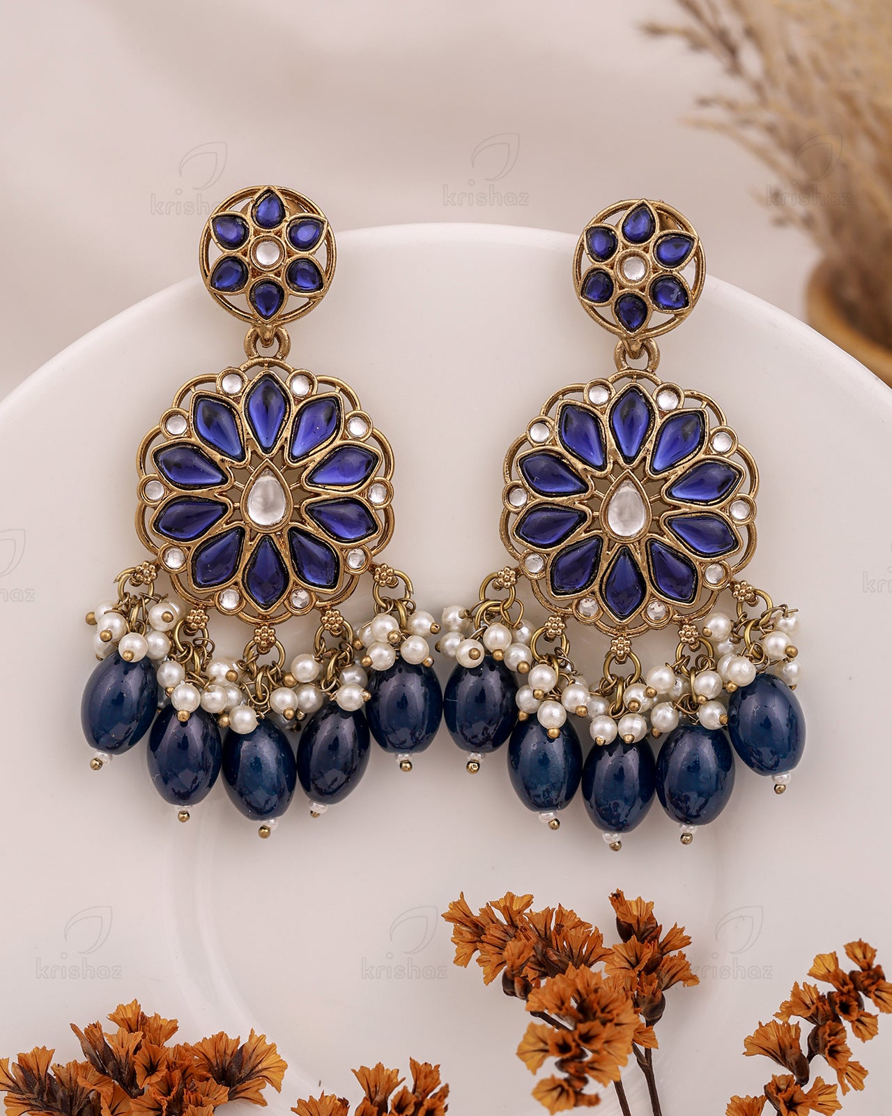 Krupa Kundan Danglers-M