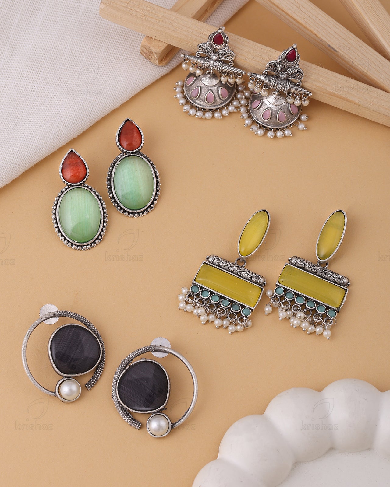 Vineet Combo Earring Set - wxo