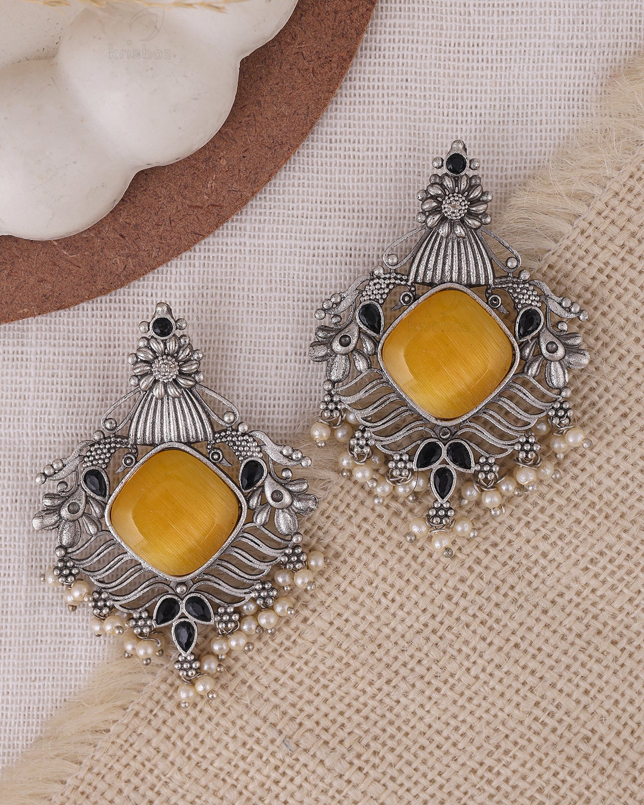 Mishti Floral Dangler Earrings