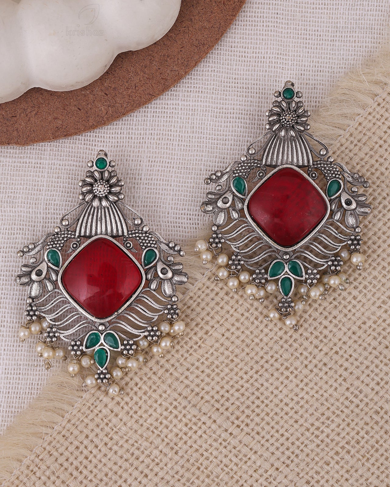 Mishti Floral Dangler Earrings