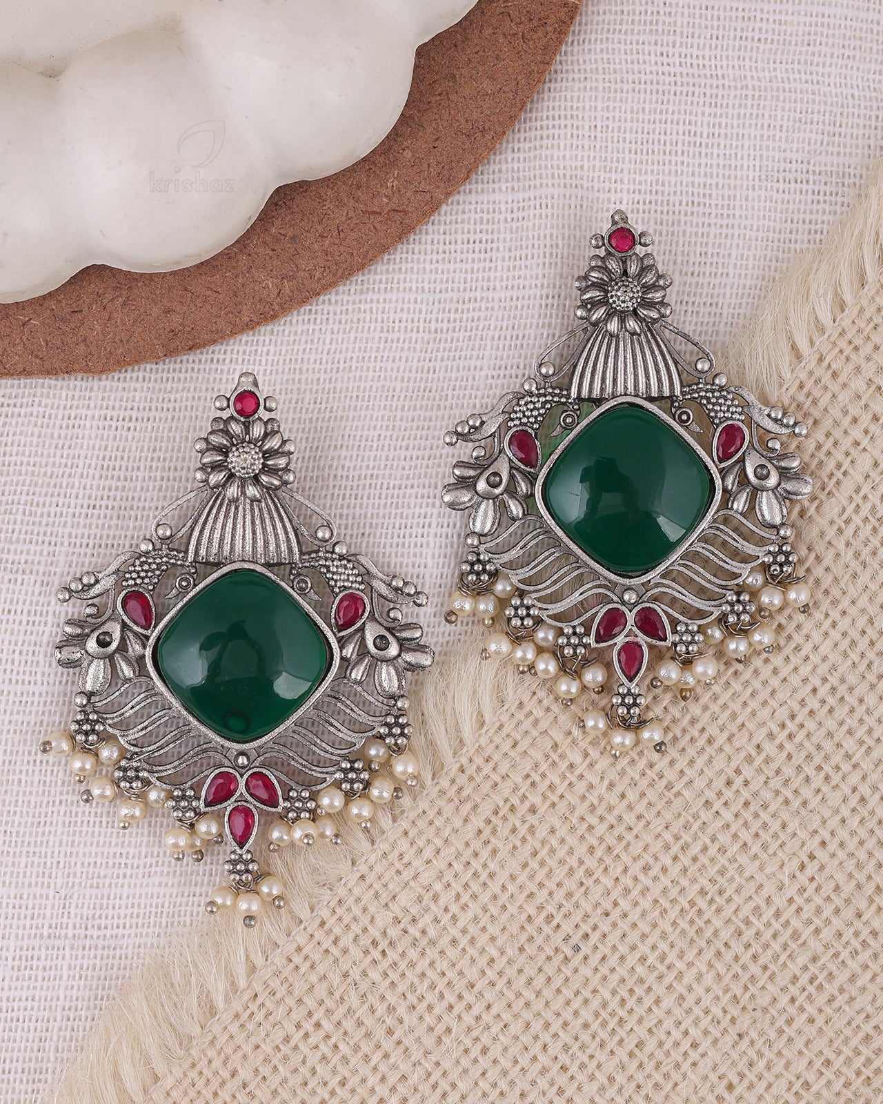 Mishti Floral Dangler Earrings