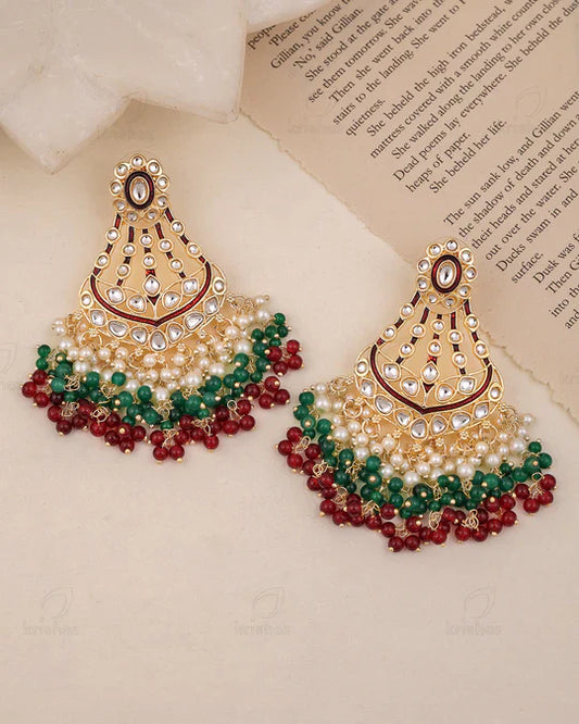 Aadvik Kundan Dangler Earrings